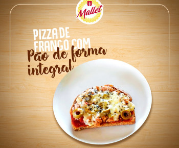 Pizza de Frango com Pão Integral em 21/08/2020 Pizza de Frango com Pão Integral em 21/08/2020